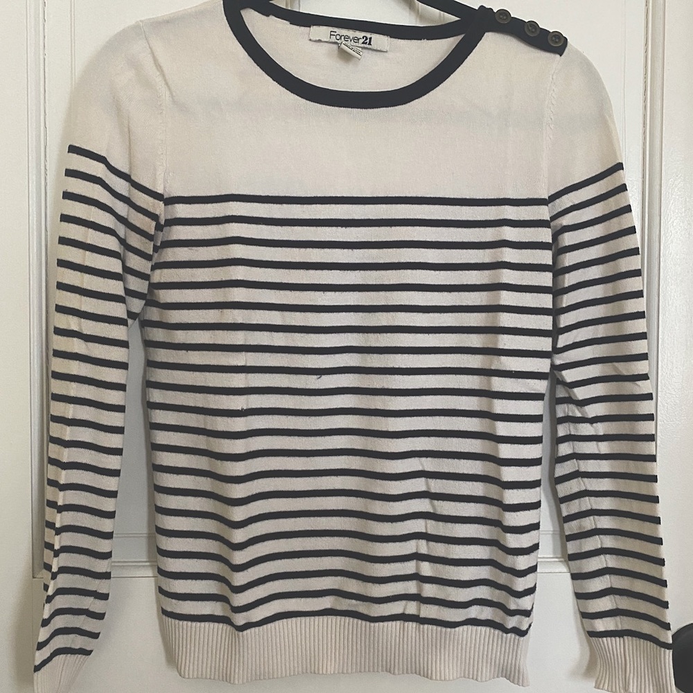 Striped sweater shirt